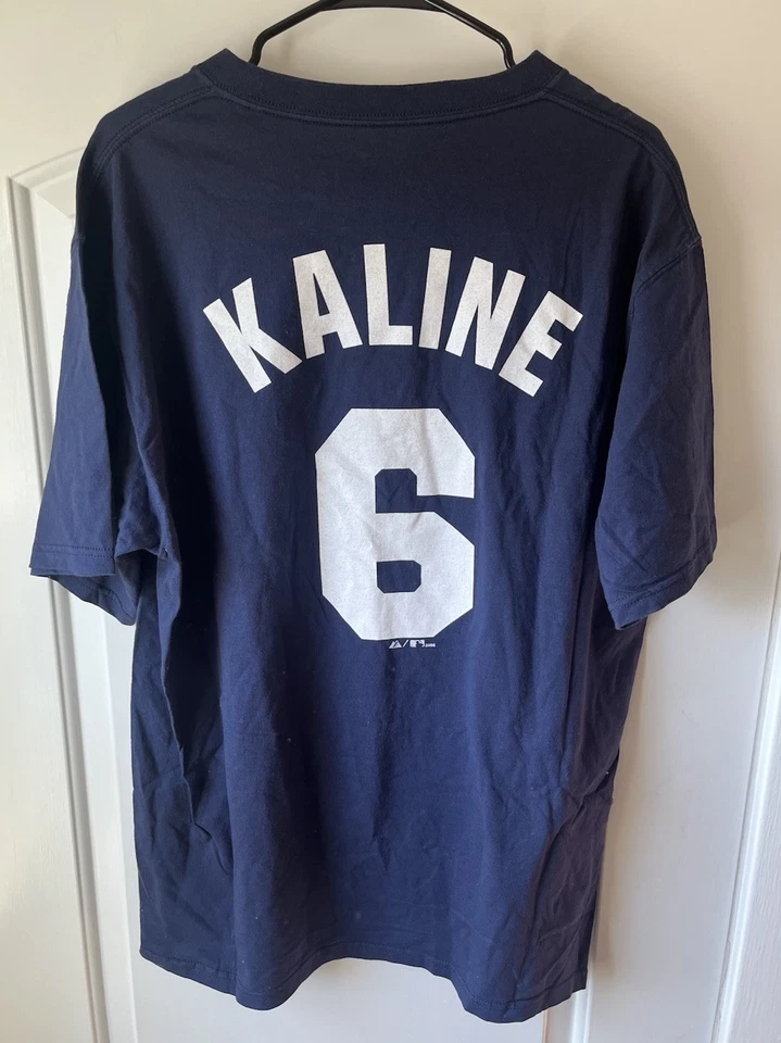 Camiseta deportiva vintage Majestic Detroit Tigers Al Kaline azul para hombre talla grande L Foto 1 de 4