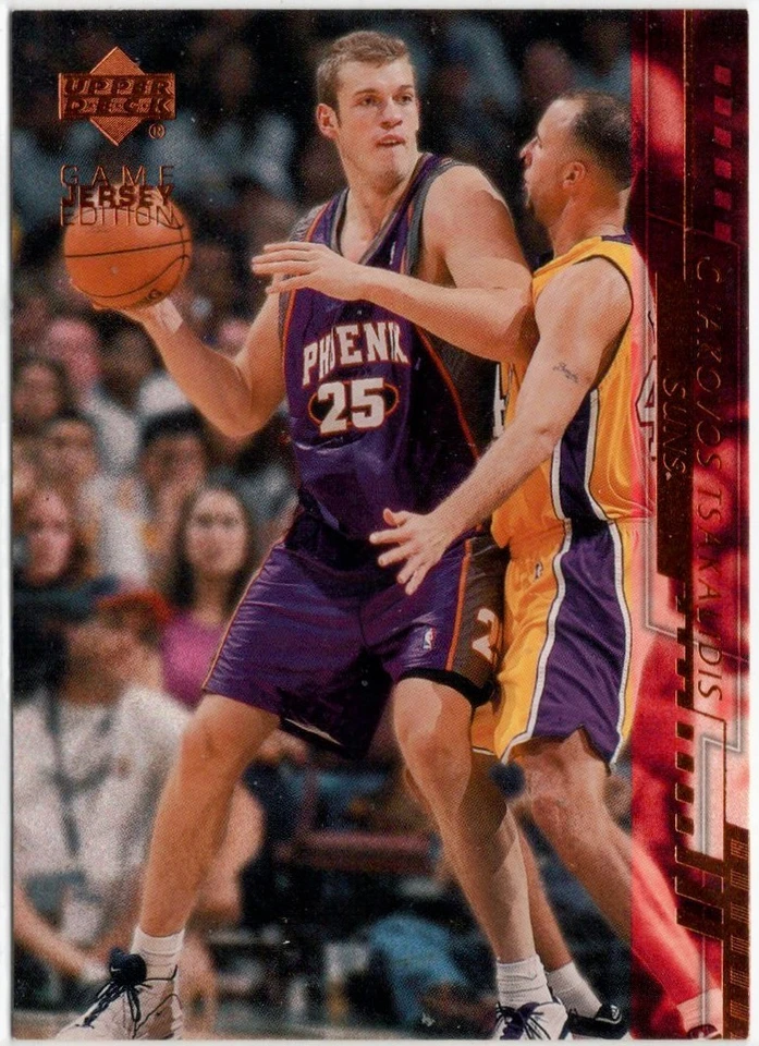 2000-01 Upper Deck Game Jersey Edition Jake Tsakalidis Rookie Card #350 Suns - Image 1 of 1