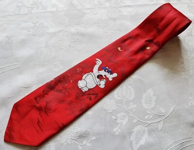 CABALLEROS SUIZA VINTAGE AUTÉNTICO PAPILLON OTTIFANTEN DIBUJOS ANIMADOS HOMBRE CORBATA DE CUELLO Foto 1 de 4