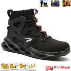  Mens Work Safety Steel Toe Boots Lightweight Breathable Industrial Construction