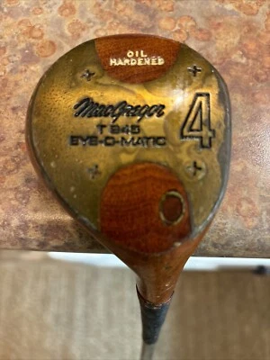 MacGregor T945 Eye-O-Matic Persimmon 4 Wood Regular Flex Steel 41 Inches - Image 1 of 4