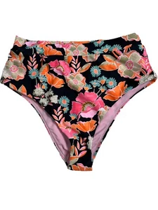 Raisins Women's Swim Cheeky High-Waist Tropics Pant Bikini Bottom Size-M $40 - Picture 1 of 7