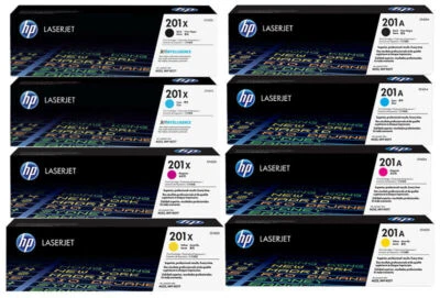 HP ORIGINAL TONER 201X / 201A Color LaserJet Pro M252dw M252n M274n MFP M277dw - Bild 1 von 4