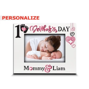 PERSONALIZE-First Mother's Day Photo Frame-Mommy and Me Picture Frame - Picture 1 of 15