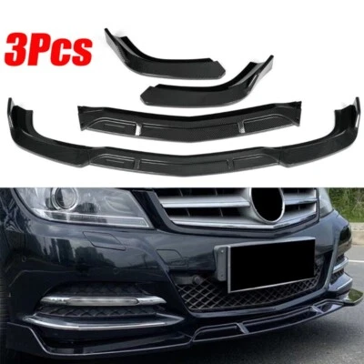 Front Bumper Lip Body Kit Spoiler for Mercedes-Benz W204 C Class C300 2012-2014 — 第 1/4 张图片
