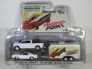 Greenlight (1:64) VANISHING POINT, Dodge Challenger, Ram 2500 PickUp, Car Hauler - Picture 1 of 9