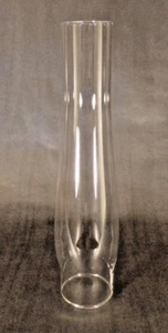  New 2 5/8" X 12 1/2" Clear Glass Heelless Lamp Chimney, Fits Aladdin #CH948 - Picture 1 of 3