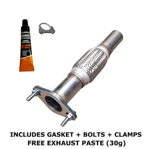 Ford Puma 1.7i,16v FE744 escape flexible reparación tubo delantero 1997-2002 - Imagen 1 de 6