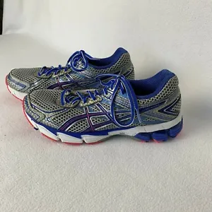 ASICS GT-1000 Running Shoes Gray Blue Pink Women's Size 7 T3R5N - Picture 1 of 10