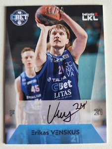 2024-25 H&C LKL Basketball Autogramm CBET Jonava Erikas Venskus 11/20 - Bild 1 von 2