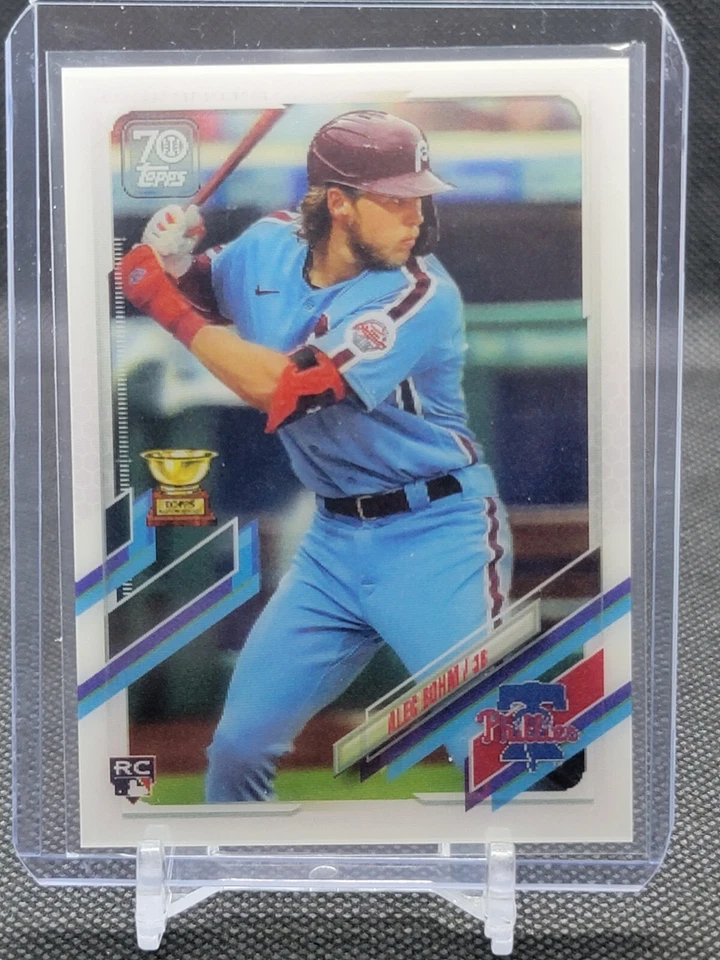 2021 Topps Baseball 3D #277 Alec Bohm Rookie Card SP On Demand Set RC - Image 1 of 2