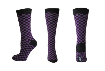 Purple & Black Chequered Macahel Men's Socks BNWT