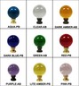 Lamp Finial-large GLASS ORB in 9 Colors-solid Brass Base, 3