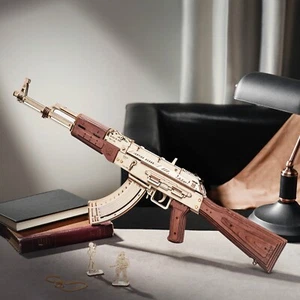 ROKR 3D DIY Wooden Puzzle Assault Rifle Mechanical Model Kit Toy for Teens Gift - Picture 1 of 10