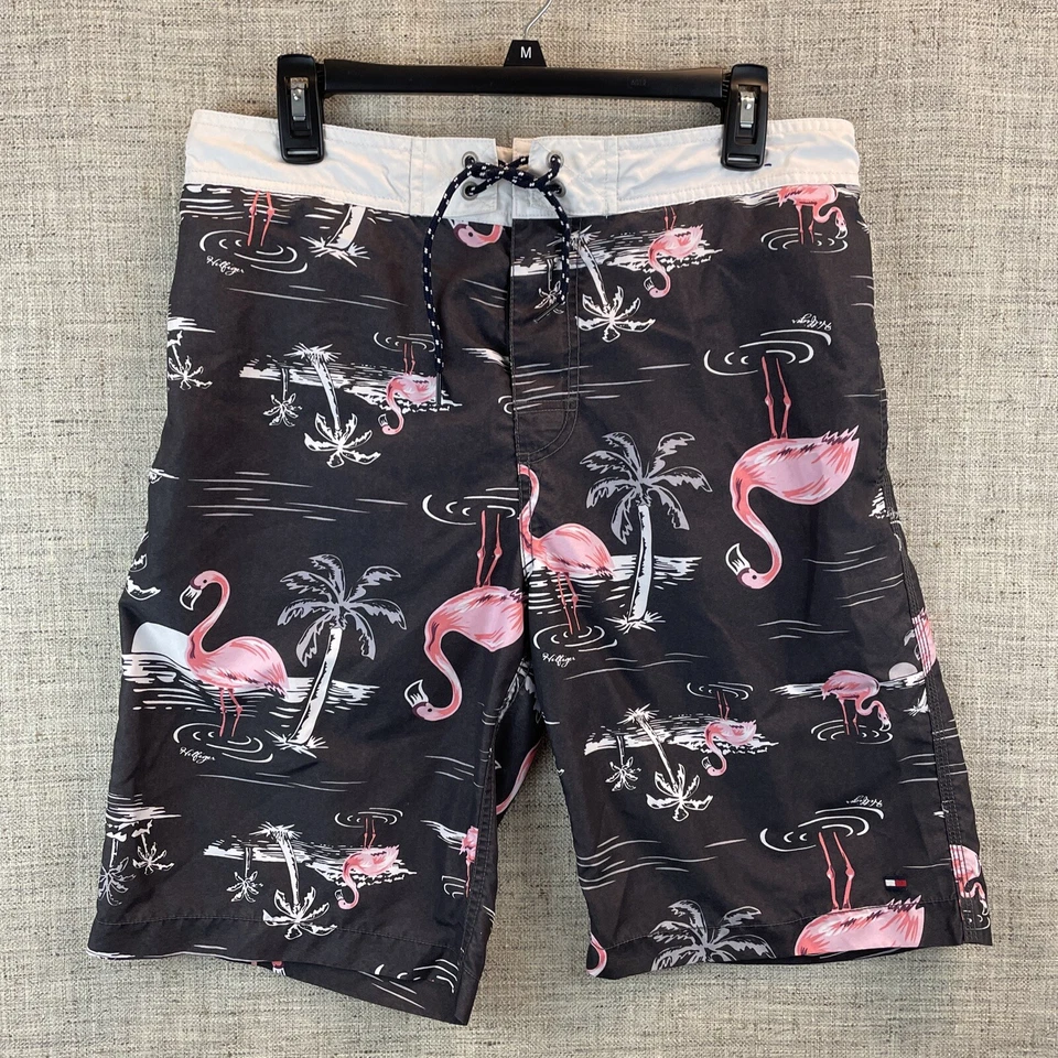 Tommy Hilfiger Board Shorts Bañador Flamencos Para Hombres Talla M Foto 1 de 4