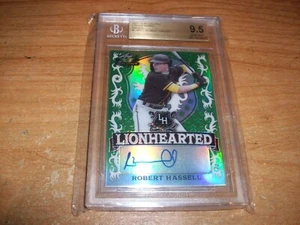2021 Leaf Valiant Lionhearted Robert Hassell Graded Green Auto Card #LH-RH1 - Picture 1 of 4