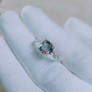 Gioielli pietre preziose alessandrite fatti a mano argento sterling 925 per gioielli da donna - Foto 1 di 9
