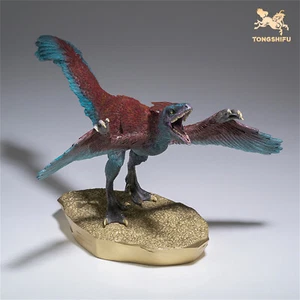 TONGSHIFU 1/5 Pyroraptor Olympius Model Brass Dinosaur Statue Saurischia Decor - Picture 1 of 10