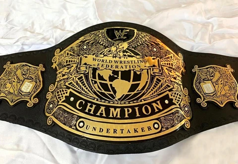 UNDERTAKER BELT WWF UNDISPUTED CHAMPIONSHIP BELT WWF WRESTLING REPLICA BELT 2MM Cover