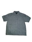 Exofficio Short Sleeve Button Down Light Blue Front Pocket  Size Large Shirt
