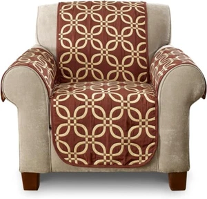STYLEMASTER Memphis Reversible Furniture Throw, Chair, Wine, 65" x 70.5" - Picture 1 of 1