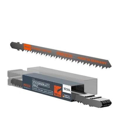 Presch Stichsägeblätter Holz 10 Stk. (Lang) - Extrem schneller, gerader Schnitt  - Bild 1 von 4