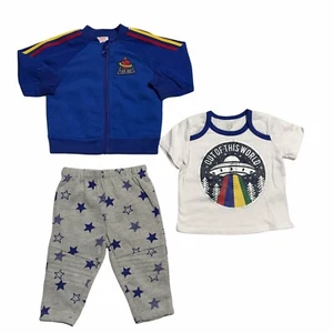 Wonder Nation Baby/ Infant Boys 3 pc Jacket / Pants Set Stylish & Cute Outfit - Picture 1 of 15