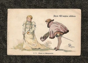 1910 Artist Lami Faust & Marguerite Famous Couples Edition No VI Hand-Painted - Picture 1 of 2