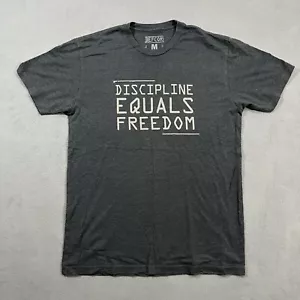 DEFCOR T Shirt Mens Medium Gray Discipline Equals Freedom Jocko Willink 4:30 - Picture 1 of 4