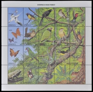 Dominica 1988 - Mi-Nr. 1097-1116 ** - MNH - Fauna - Imagen 1 de 1