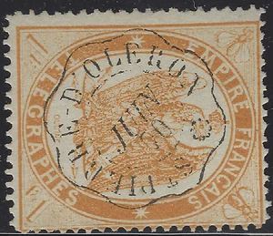 DIV-17-2-3: Telegraphenmarke Nr. 7 gestempelt St Pierre d'Oléron (Charente Inf.) - Bild 1 von 1
