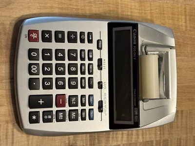 Canon P23-DHV Printing Calculator Turns On As Is Parts Fix 2 Color Print No Cord - Image 1 of 4