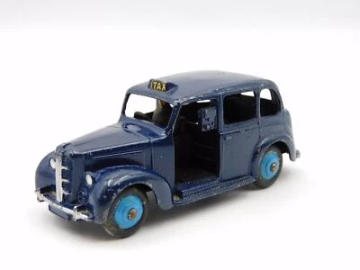 Dinky Toys Austin Taxi 254 Blue hubs 1/43 vintage die cast model - Immagine 1 di 4