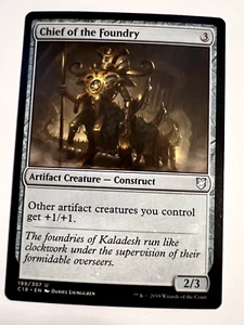 MTG Magic The Gathering Commander 2018 Chief of the Foundry Uncommon LP - Picture 1 of 2