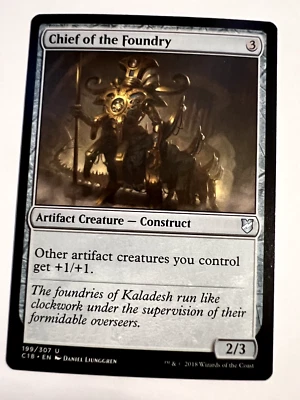 MTG Magic The Gathering Commander 2018 Chief of the Foundry Uncommon LP - Image 1 of 2