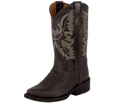 Niños Pequeños Bota Western Estampado Buffalo Bisonte Marrón Vaquero Rancho Talla 8, 13, 2 Foto 1 de 4