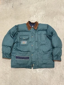VTG Gap Jacket Mens XLarge Green Olympic Down Puffer Coat Ski XL (Missing Hood) - Picture 1 of 9