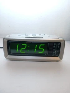 Lenoxx Sound Model CR-776 AM/FM Alarm Clock Radio Large LED Display Vintage - Picture 1 of 10