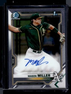 Bowman Draft Mason Miller 2021 #CDA-MMIL 1st Prospect en tarjeta automática - Imagen 1 de 2