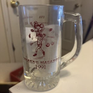 Vintage 1991 Spanky's Macado's Virginia College & Universities Beer Stein Glass - Picture 1 of 9