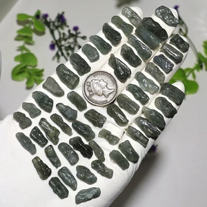 Tiefseeschätze ~ 51 Stck. Natürlicher Grandidierit Selten Poliert Freiform Kristalle - Bild 1 von 11