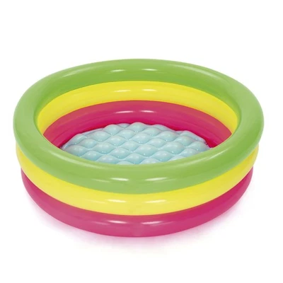 Planschbecken Kinderpool Swim Squad Buntes Design Aufblasbar Ø 70 x 24 cm - Bild 1 von 4