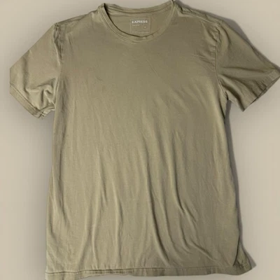 Express T-Shirt Slim Stretch XL Tan Short Sleeve Crewneck Fitted Men Lot 3 - Image 1 of 4