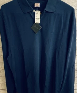 Neu mit Etikett neu Brooks Brothers Herren Original Passform Piqué Polo LANGARM blau Herren XXL - Bild 1 von 5