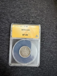 1875 20 cent piece Anacs Ef45 - Picture 1 of 2