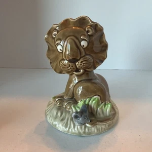 Statuina Leone e Topo in ceramica vintage - Foto 1 di 6