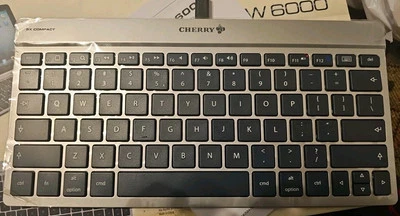 CHERRY 🍒 BRAND BLUETOOTH WIRELESS X5 COMPACT KEYBOARD KW 6000 ULTRA FLAT! - Image 1 of 4
