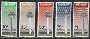 Singapore 1981 Sc # 382-86 Airport MNH OG - Bild 1 von 1