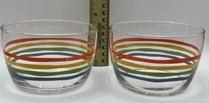 Vintage Libbey Glass Serving Bowl 4 1/4" Fiesta Pattern HTF - Picture 1 of 13