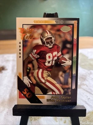 1992 Wild Card - John Taylor #99 50 Stripe - Image 1 of 2